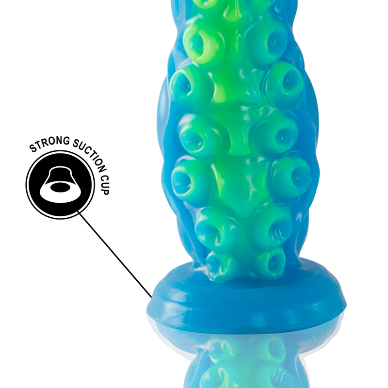 EPICKI - SCYLLA FLUORESCENCYJNY CIENKI DILDO MAŁY ROZMIAR