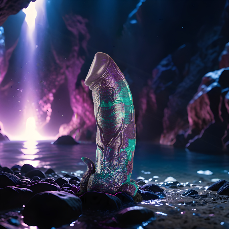 EPIC – DILDO BAZYLISZEK PODWÓJNA ŁUSKOWA PRZYJEMNOŚĆ DUŻY ROZMIAR