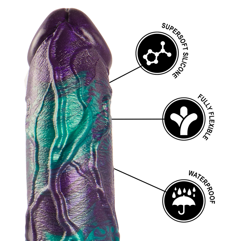 EPIC – DILDO BAZYLISZEK PODWÓJNA ŁUSKOWA PRZYJEMNOŚĆ DUŻY ROZMIAR