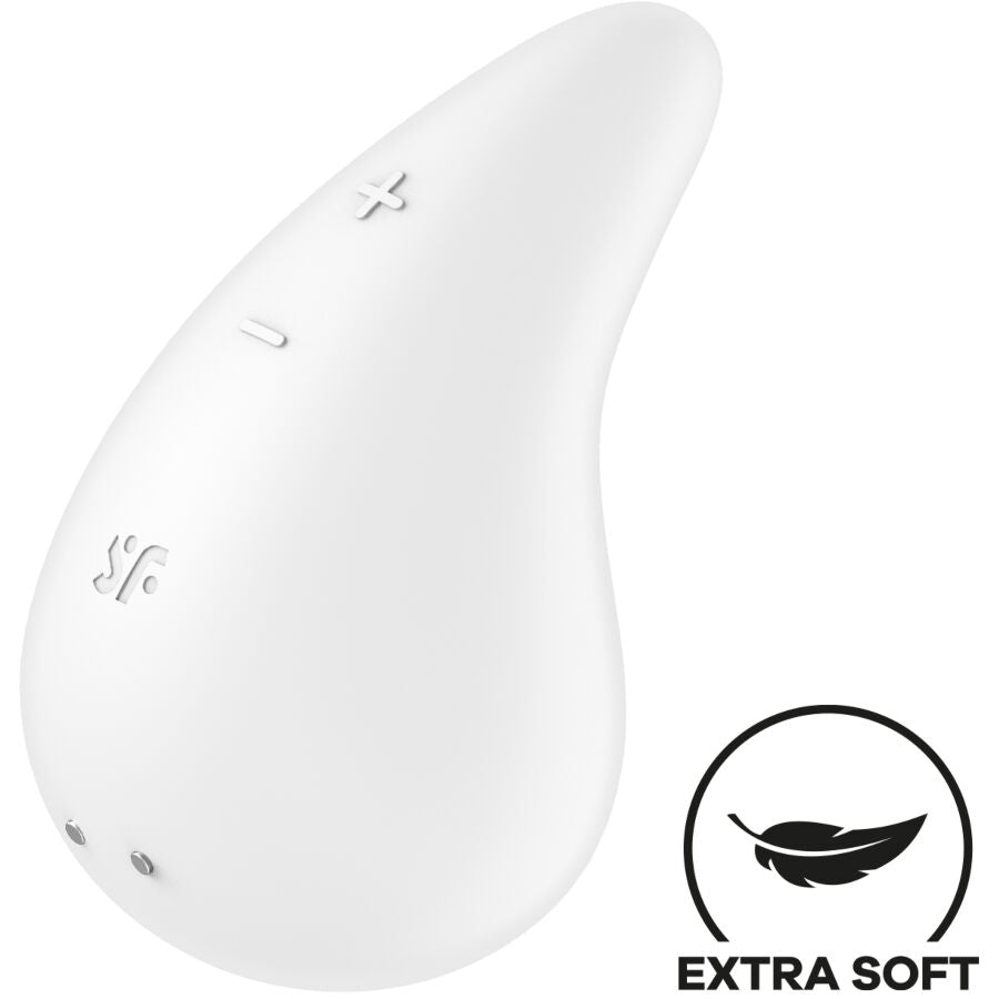 SATISFYER - WIBRATOR NAKŁADANY DEW DROP BIAŁY