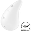 SATISFYER - WIBRATOR NAKŁADANY DEW DROP BIAŁY