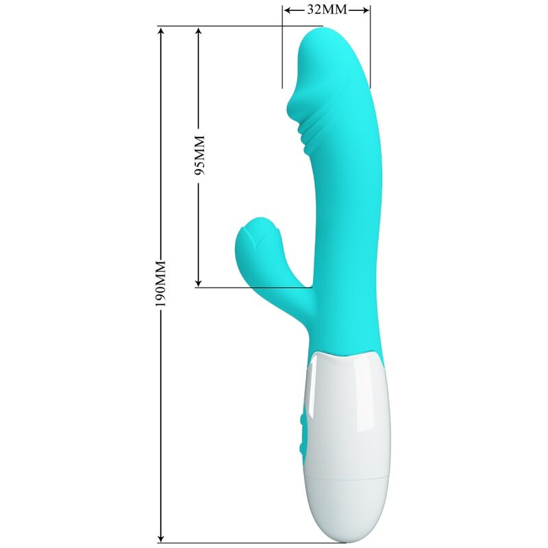 PRETTY LOVE - WIBRATOR G-SPOT SNAPPY, ZIELONY WODNY