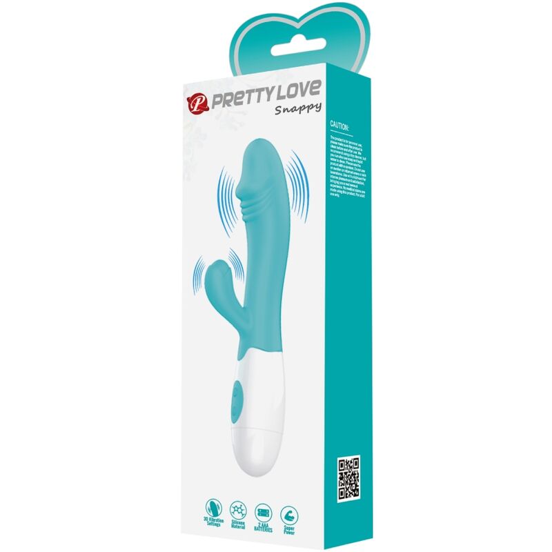 PRETTY LOVE - WIBRATOR G-SPOT SNAPPY, ZIELONY WODNY