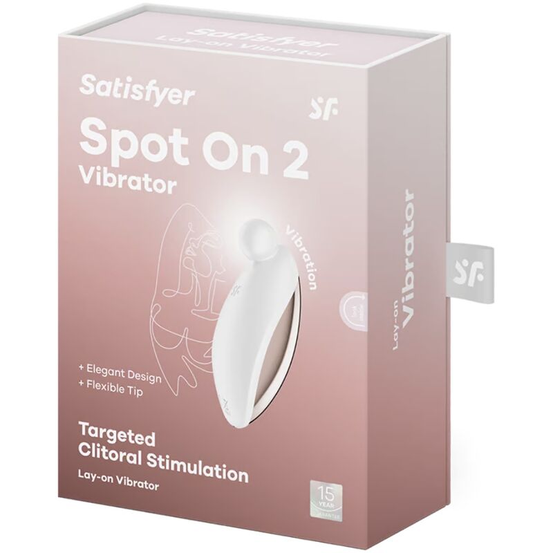 SATISFYER - SPOT ON 2 WIBRATOR PUNKTOWY NAKŁADANY BIAŁY