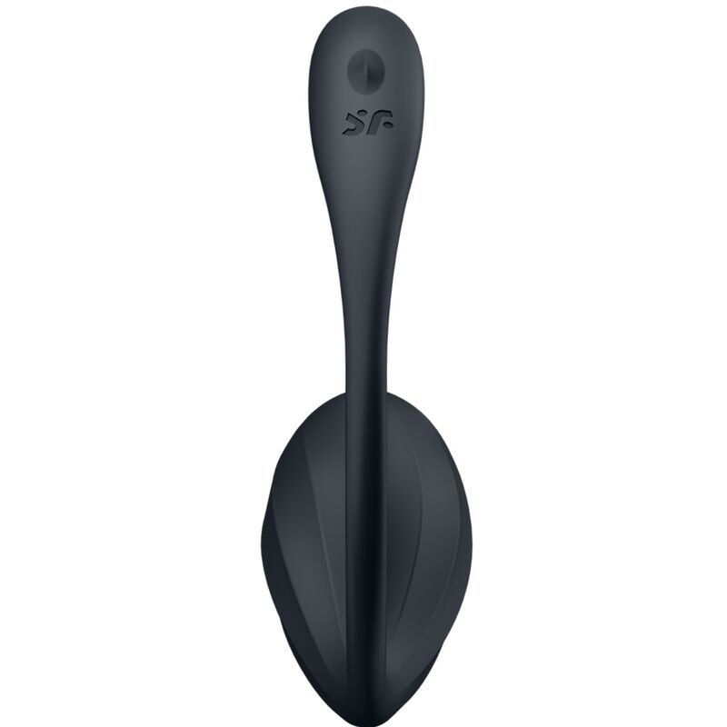 SATISFYER - STYMULATOR PUNKTU G Z ŻEBROWANYMI PŁATKAMI ZDALNE STEROWANIE CZARNY DARMOWA APLIKACJA