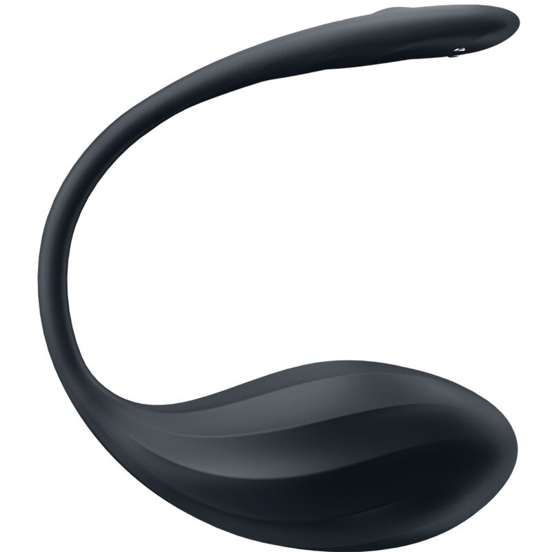SATISFYER - STYMULATOR PUNKTU G Z ŻEBROWANYMI PŁATKAMI ZDALNE STEROWANIE CZARNY DARMOWA APLIKACJA