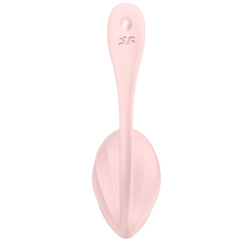 SATISFYER - ŻEBROWANY PŁATEK STYMULATOR PUNKTU G Z PILOTEM RÓŻA DARMOWA APLIKACJA