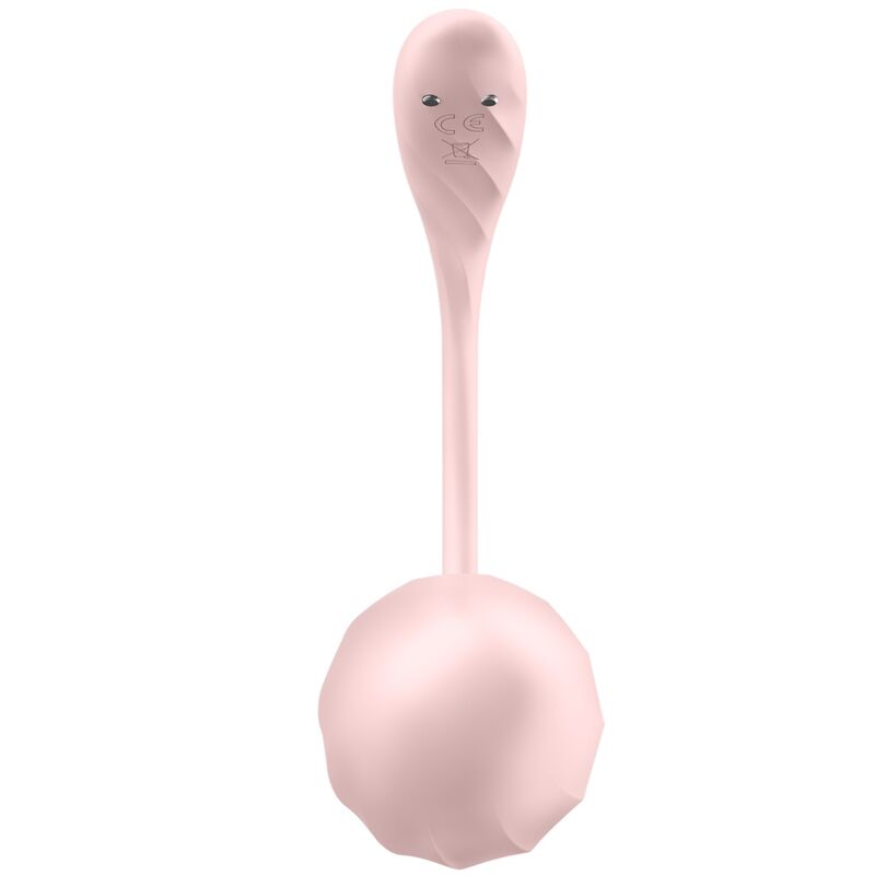 SATISFYER - ŻEBROWANY PŁATEK STYMULATOR PUNKTU G Z PILOTEM RÓŻA DARMOWA APLIKACJA
