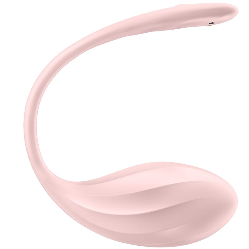 SATISFYER - ŻEBROWANY PŁATEK STYMULATOR PUNKTU G Z PILOTEM RÓŻA DARMOWA APLIKACJA