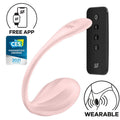SATISFYER - ŻEBROWANY PŁATEK STYMULATOR PUNKTU G Z PILOTEM RÓŻA DARMOWA APLIKACJA