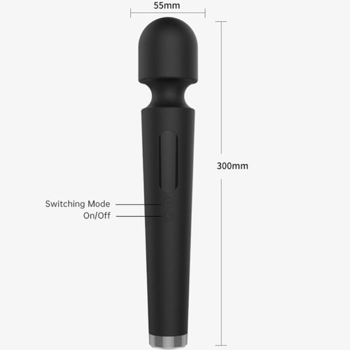 ARMONY - X POWER DUŻY MASAŻER I WIBRATOR 7 WIBRACJI CZARNY