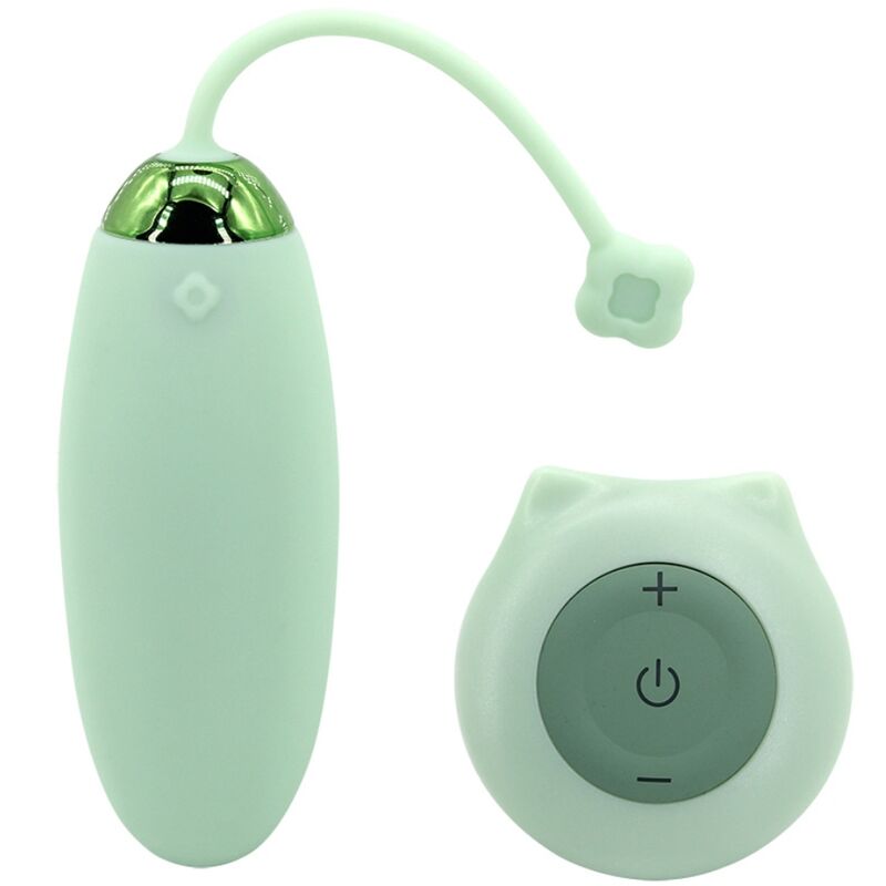 ARMONY - WIBRATOR JAJKO KITTY FUN Z PILOTEM 10 WIBRACJI ZIELONY