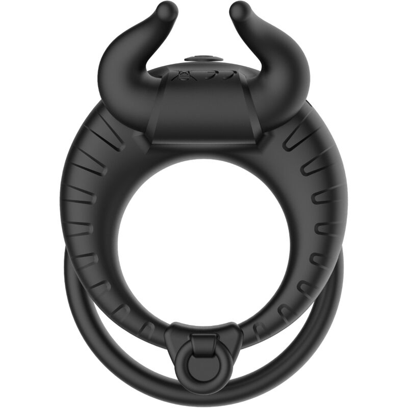 ARMONY - WIBRUJĄCY PIERŚCIEŃ NA PENISA BULL'S PASION 10 TRYBÓW CZARNY