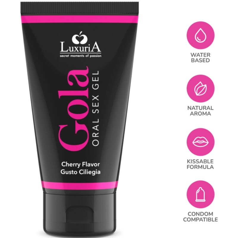 INTIMATELINE LUXURIA - ŻEL DO SEKSU ORALNEGO SMAK WIŚNIOWY 50 ML