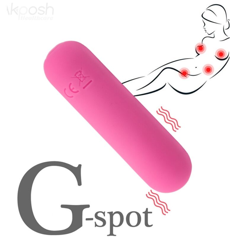 ARMONY - SPLASH HAHA WIBRUJĄCY POCISK SILIKONOWY 10 WIBRACJI 75 X 19 CM RÓŻOWY