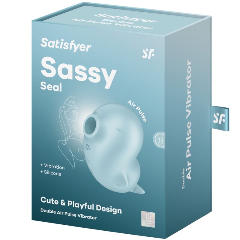 SATISFYER - STYMULATOR I WIBRATOR SASSY SEAL NIEBIESKI