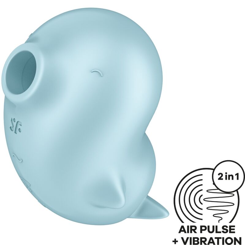 SATISFYER - STYMULATOR I WIBRATOR SASSY SEAL NIEBIESKI