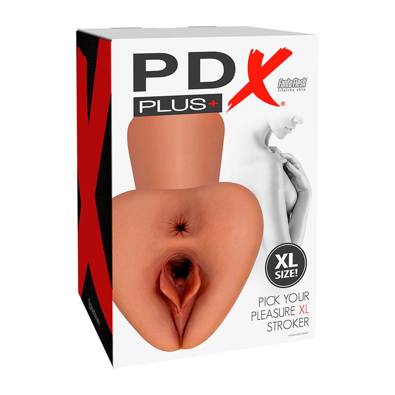 PDX PLUS - WYBIERZ SWOJĄ PRZYJEMNOŚĆ XL REALISTYCZNY MASTURBATOR BRĄZOWY