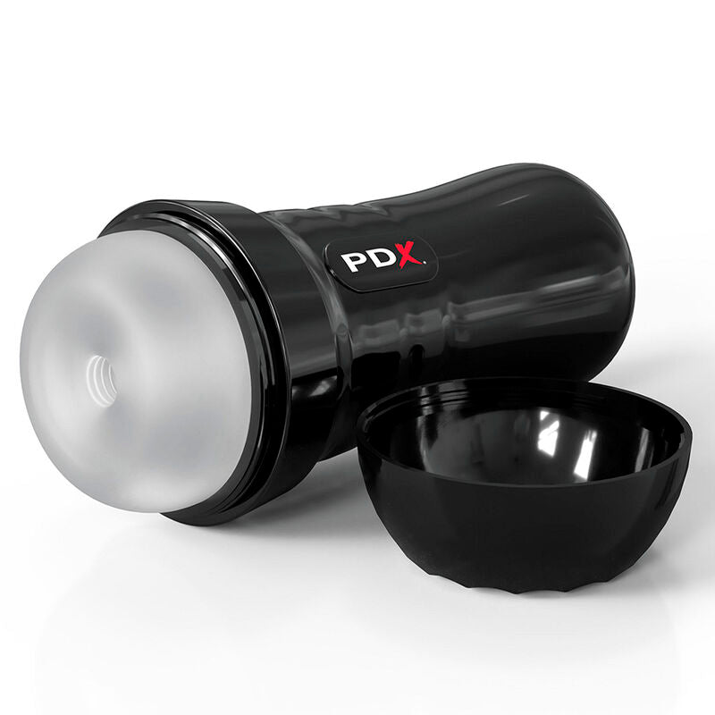 PDX EXTREME - SAMOSMARUJĄCY MASTURBATOR TYPU SLIDE & GLIDE, PRZEŹROCZYSTY