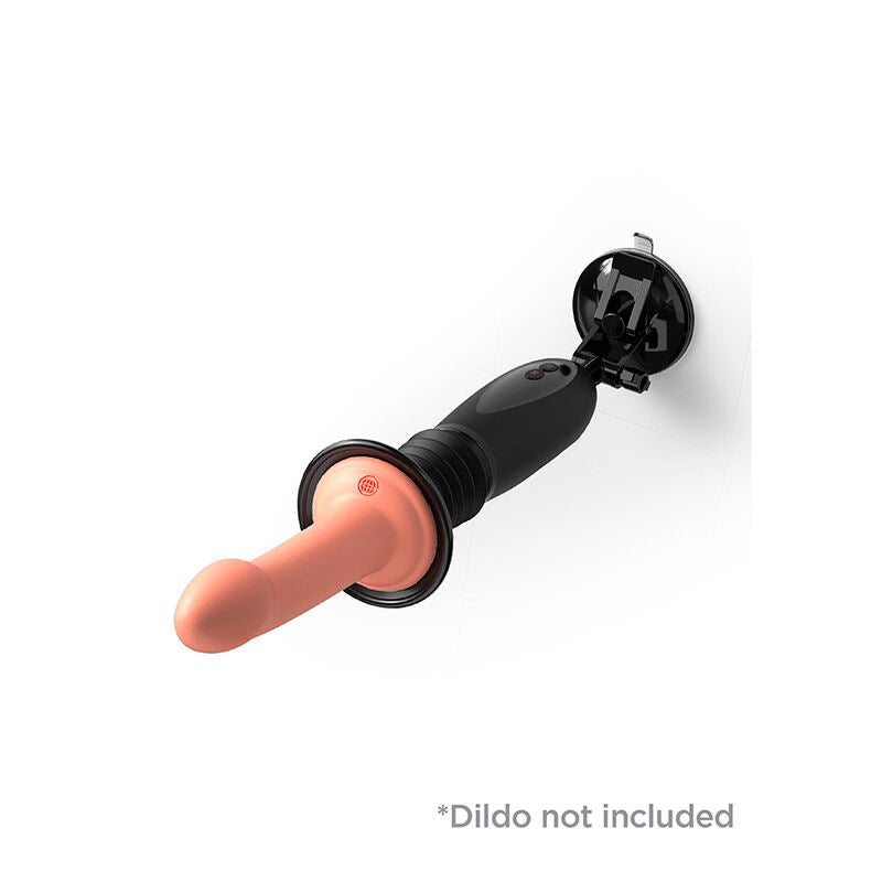 SERIA FETYSZ FANTASY – DILDO DOKUJĄCE DO CIAŁA Z ZACISKIEM I 7 TRYBAMI PCHNIĘĆ CZARNE
