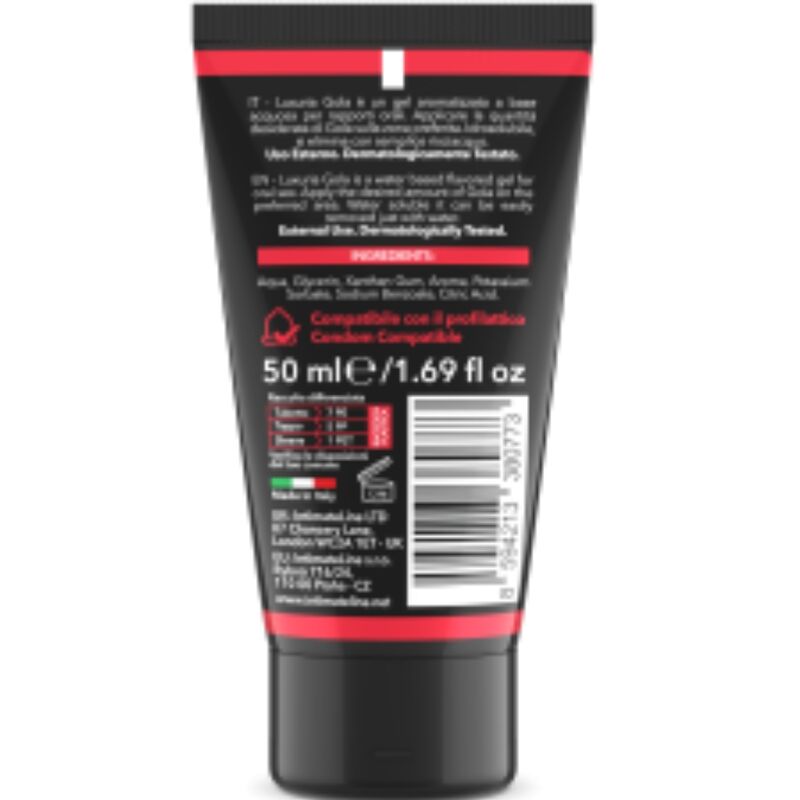 INTIMATELINE LUXURIA - ŻEL DO SEKSU ORALNEGO SMAK TRUSKAWKOWY 50 ML