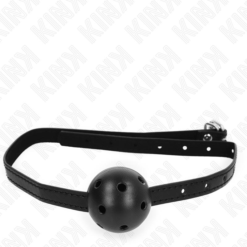 KINK - SIMPLICITY CZARNA ODDYCHAJĄCA KULA GAG 4,5 CM 62 x 1,5 CM