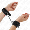 KINK - KAJDANKI NA NADGARSTKI WE WZÓR WĘŻA CZARNE REGULOWANE 20-28 CM X 5,4 CM