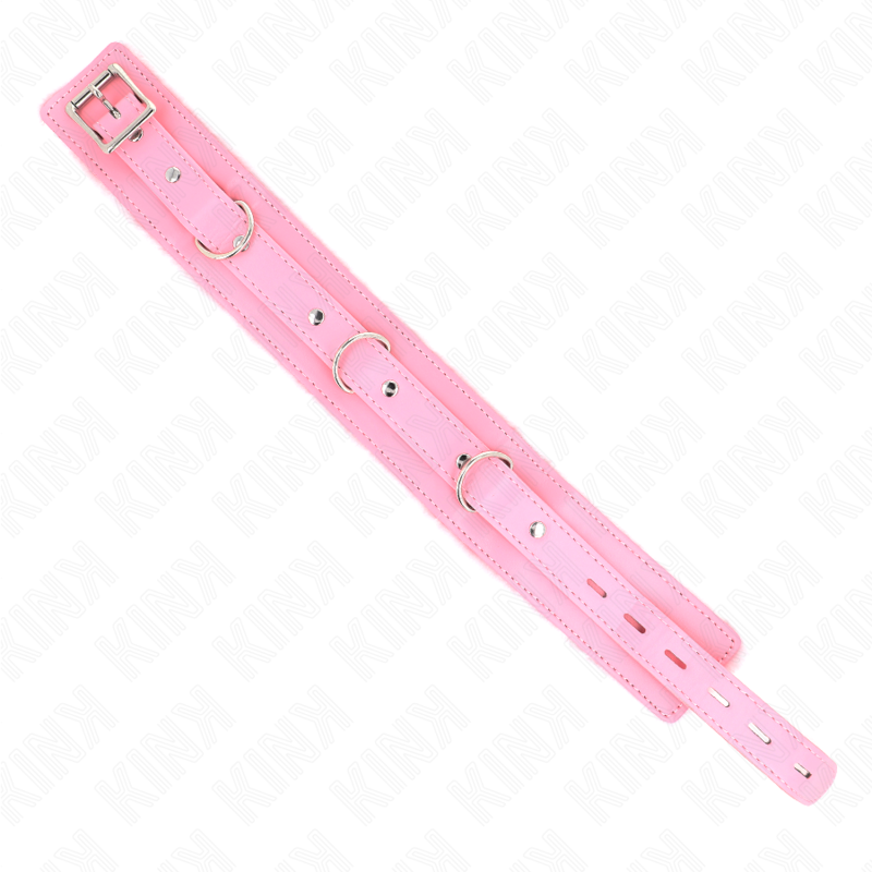 KINK - OBROŻA ZE SMYCZĄ 65 CM Z OGRANICZENIAMI RÓŻOWA 36-42 CM X 5.5 CM