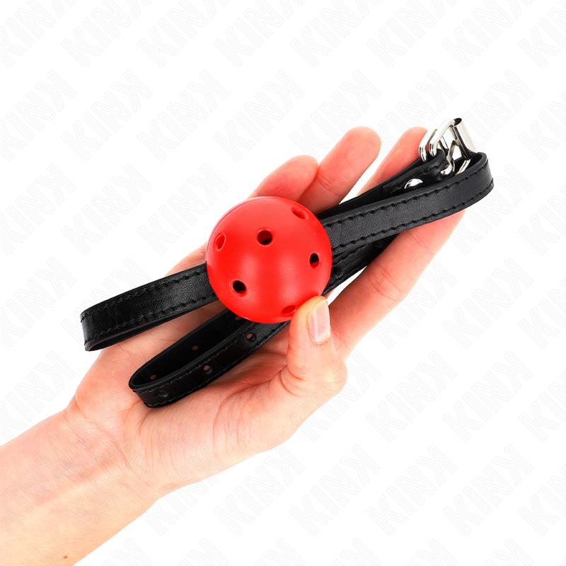 KINK – PROSTOTA CZERWONY ODDYCHAJĄCY KAGANIEC KULKOWY 4,5 CM 62 x 1,5 CM
