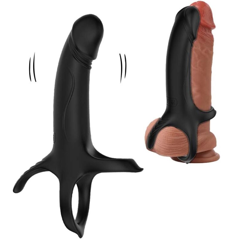 ARMONY - DILDO Z PIERŚCIENIEM I WIBRATOREM CZARNY