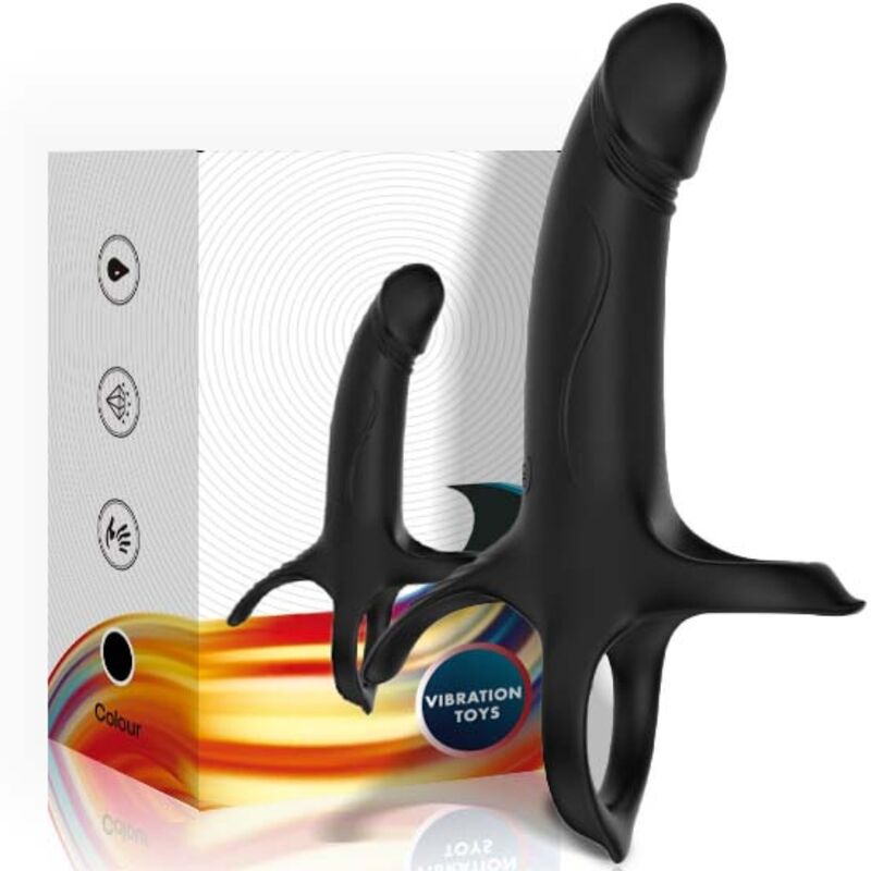 ARMONY - DILDO Z PIERŚCIENIEM I WIBRATOREM CZARNY