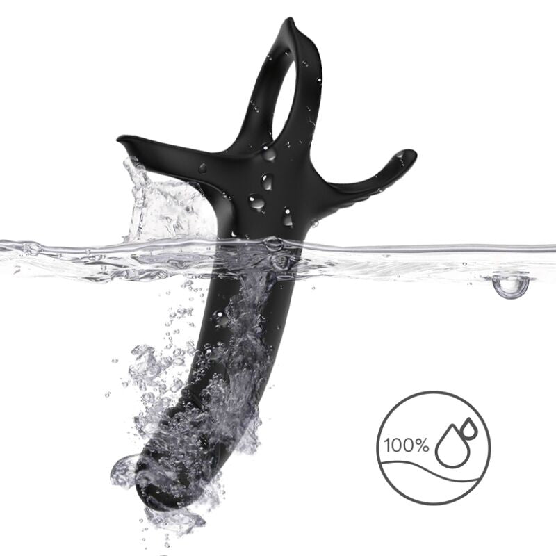 ARMONY - DILDO Z PIERŚCIENIEM I WIBRATOREM CZARNY