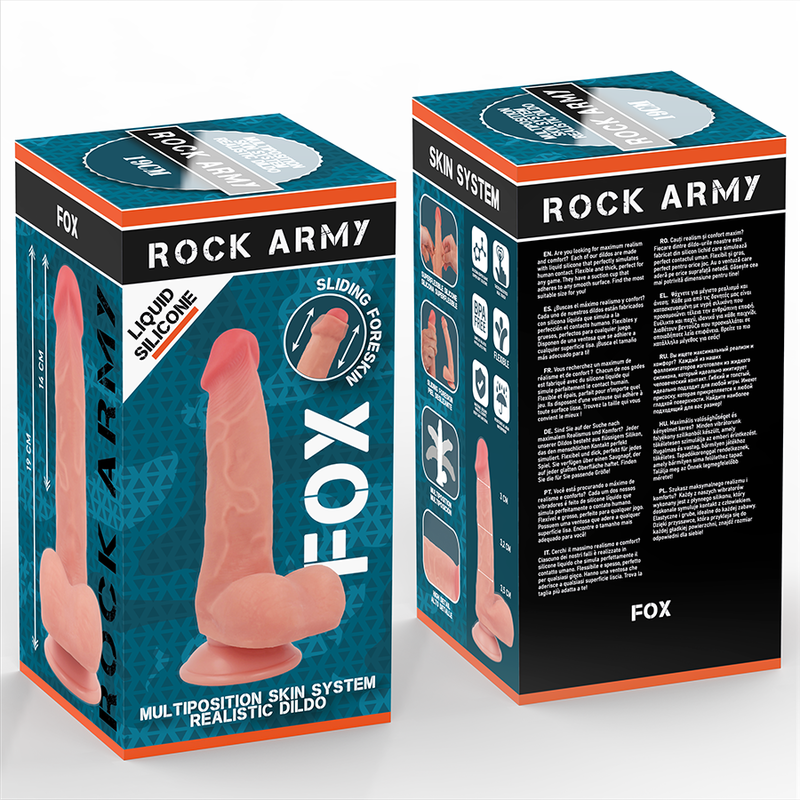 ROCKARMY - PŁYNNY SILIKON LIS 19 CM -O- 3.2 CM