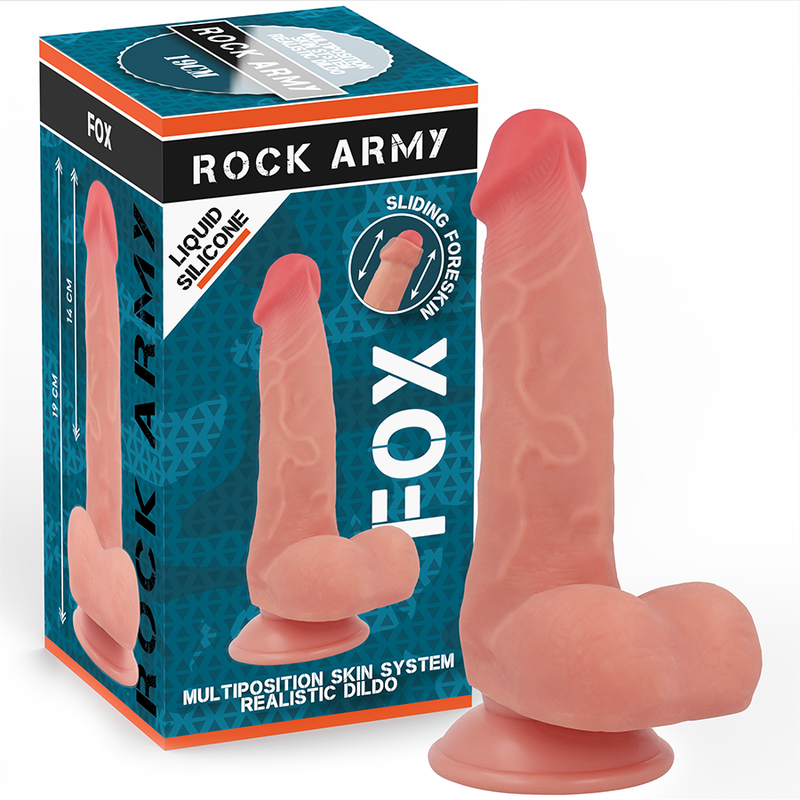 ROCKARMY - PŁYNNY SILIKON LIS 19 CM -O- 3.2 CM