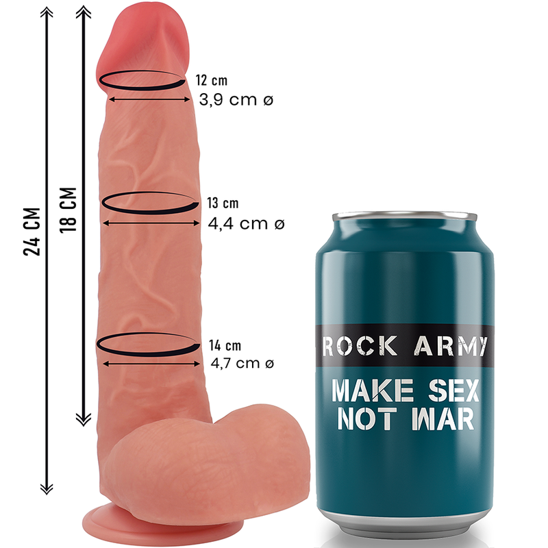 ROCKARMY - PŁYNNY SILIKON RAPTOR 24 CM -O- 4.4 CM