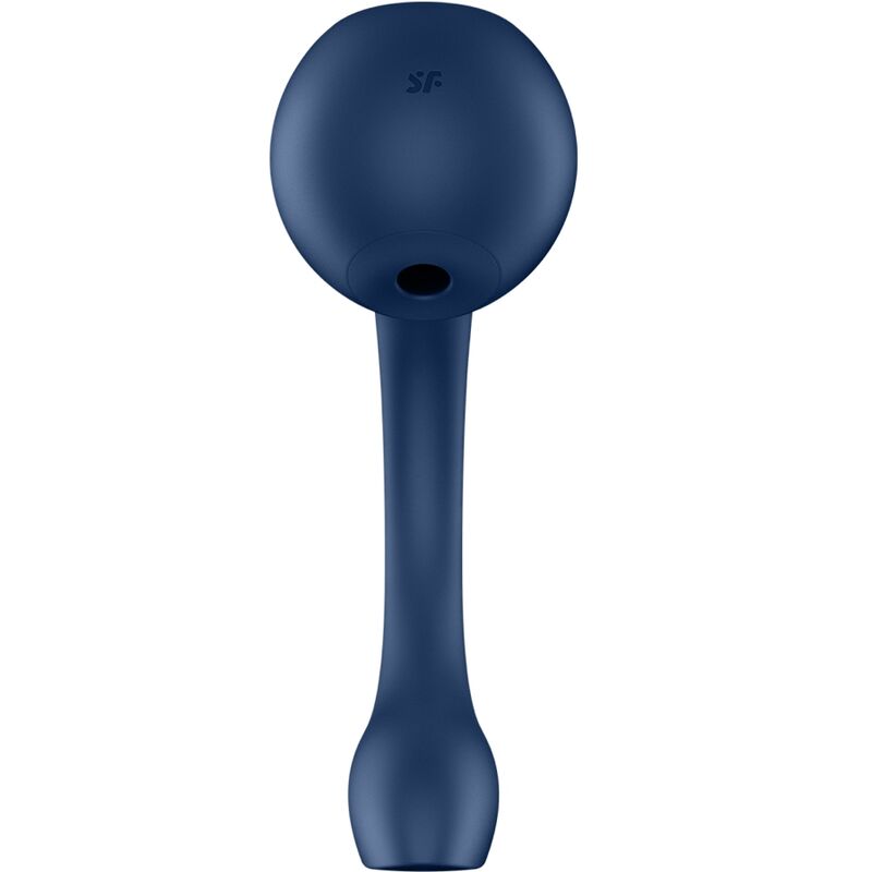 SATISFYER - PRO+ WAVE 4 STYMULATOR PUNKTU G I POWIETRZA Z BEZPŁATNĄ APLIKACJĄ CIEMNONIEBIESKI