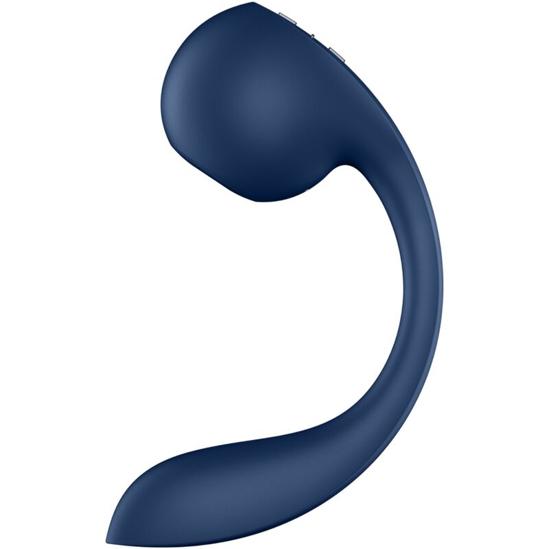 SATISFYER - PRO+ WAVE 4 STYMULATOR PUNKTU G I POWIETRZA Z BEZPŁATNĄ APLIKACJĄ CIEMNONIEBIESKI