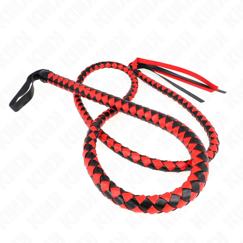 KINK - CZERWONY DŁUGI BICZ WĘŻOWY 210 CM