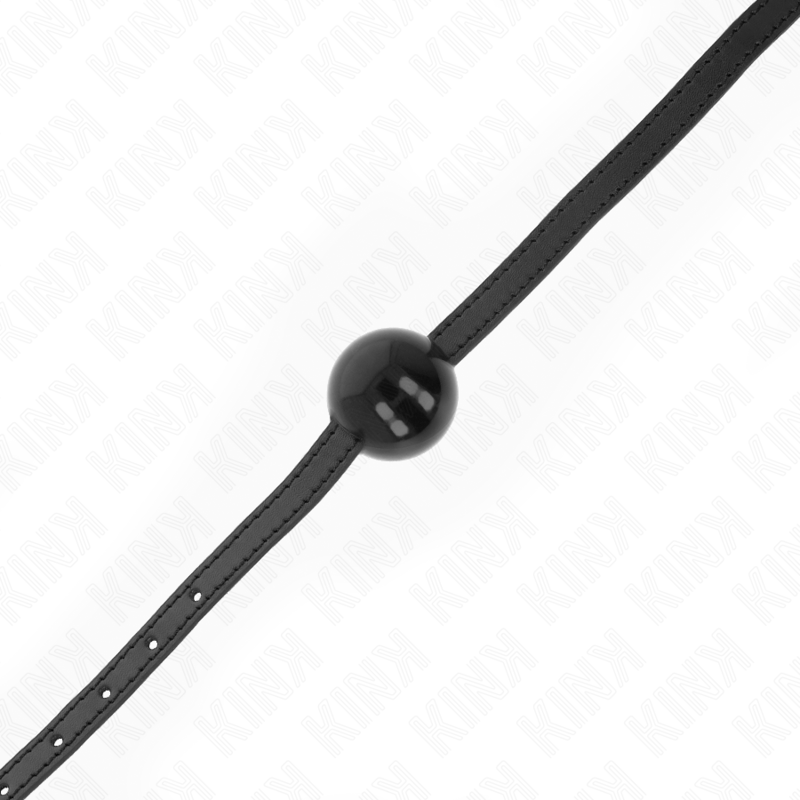 KINK - CZARNA KULA POJEDYNCZA Z LITEGO KAUCZUKU 4 CM KAGANIEC 65 x 1.5 CM