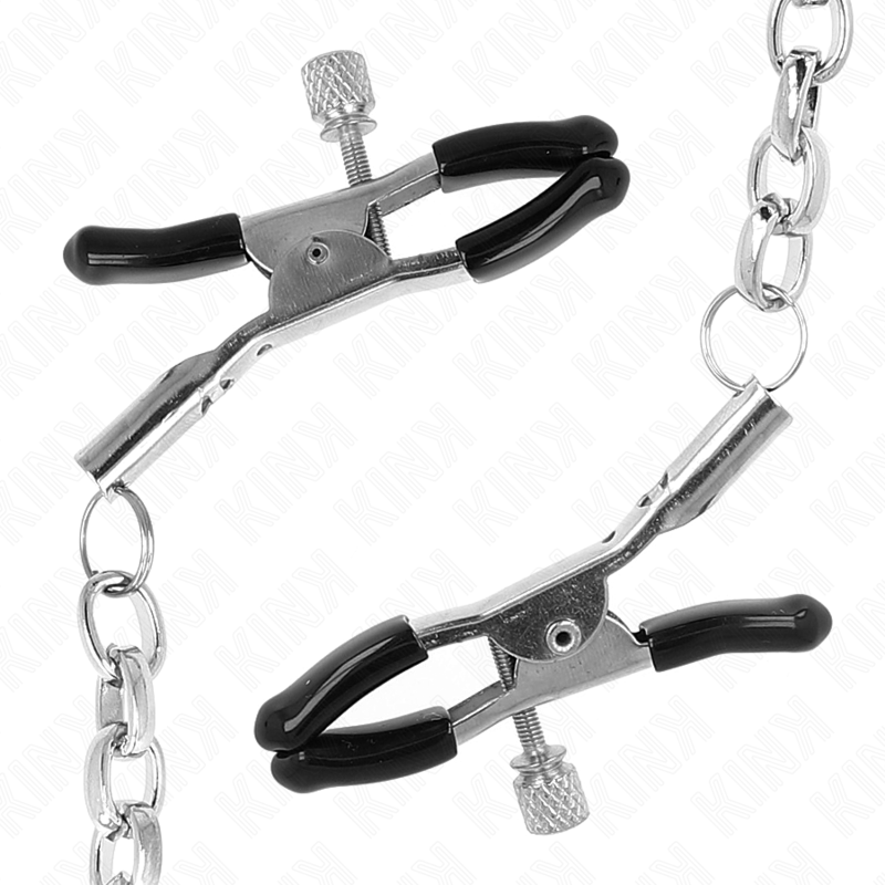 KINK - ZACISKI NA SUTKI GRUBY ŁAŃCUCH 30 CM