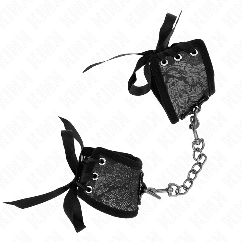 KINK - SCANDAL KAJDANKI NA NADGARSTKI CZARNA KORONKA 24,5 CM X 6,5 CM