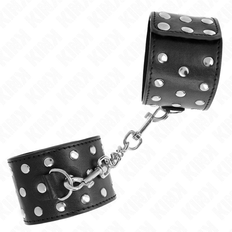 KINK - PUNK KAJDANKI NA NADGARSTKI REGULOWANE 19-24 CM X 5.5 CM