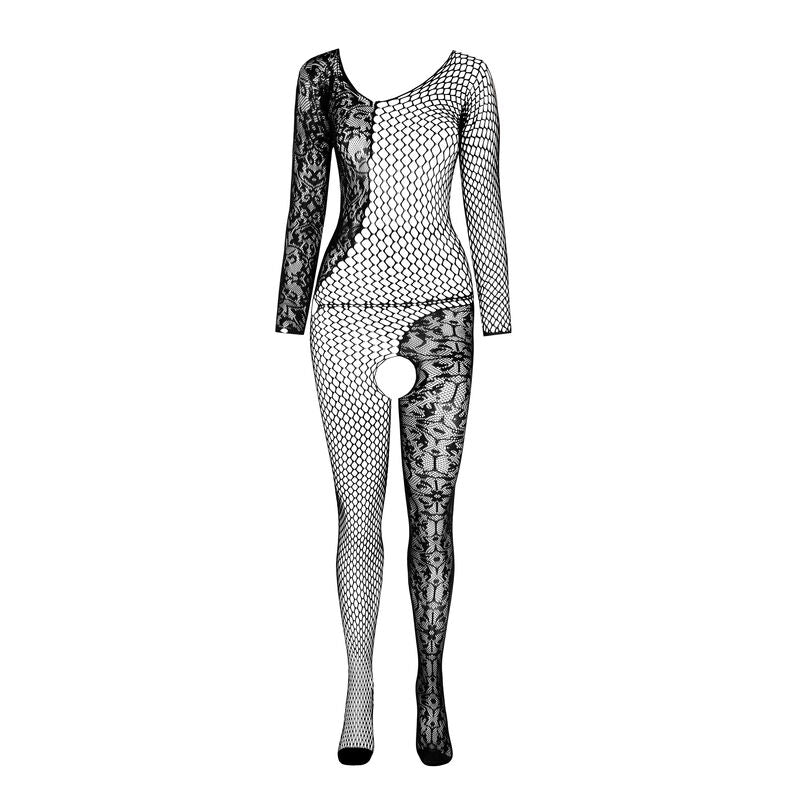 PASSION - BS 107 BODYSTOKING CZERWONE UNIWERSALNY ROZMIAR