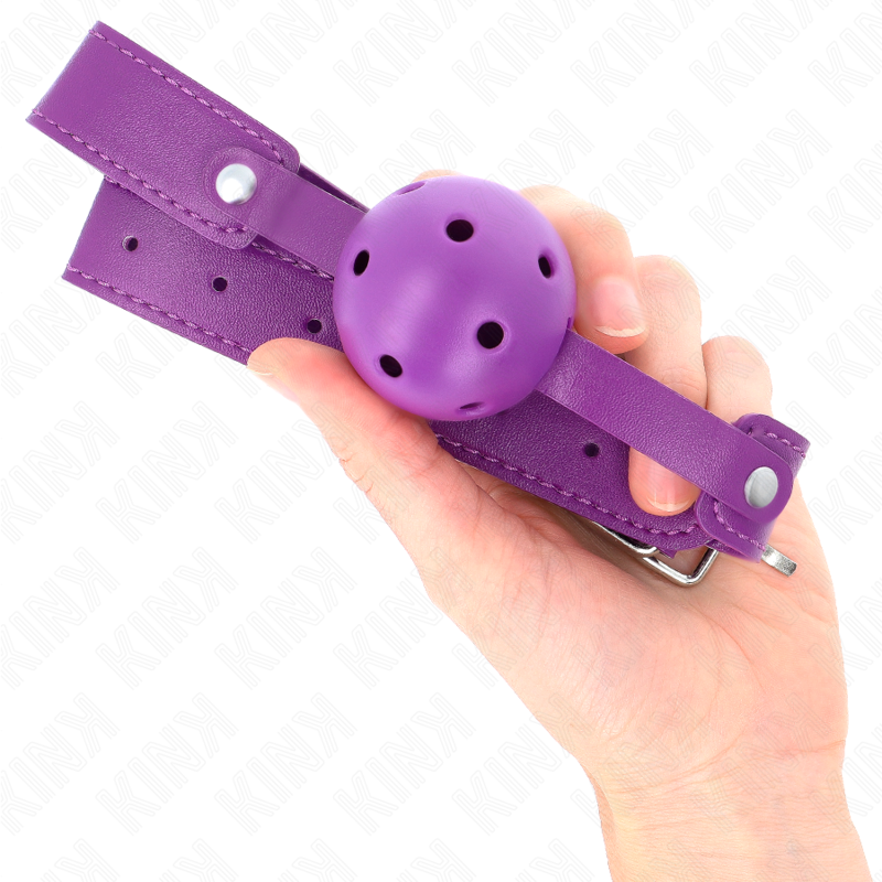 KINK - FIOLETOWA ODDYCHAJĄCA KULA 4,5 CM ZAKRYCIE UST 65 x 2,5 CM