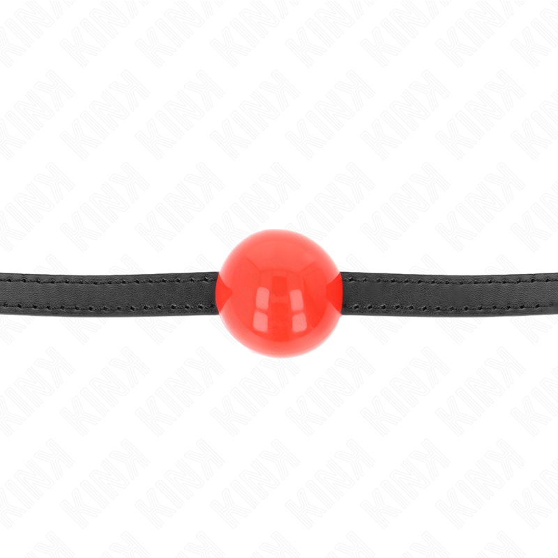 KINK - CZERWONY POJEDYNCZY KULA GAG 4 CM 65 x 1.5 CM
