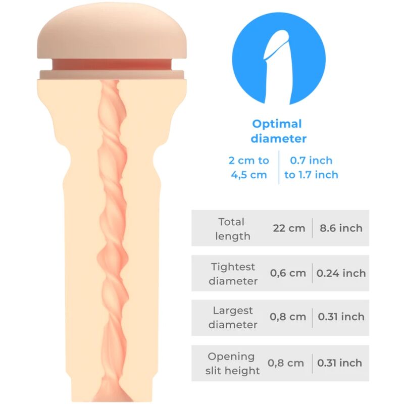 KIIROO - FEEL STROKER EKSTRA CIASNE CIAŁO TYLNE