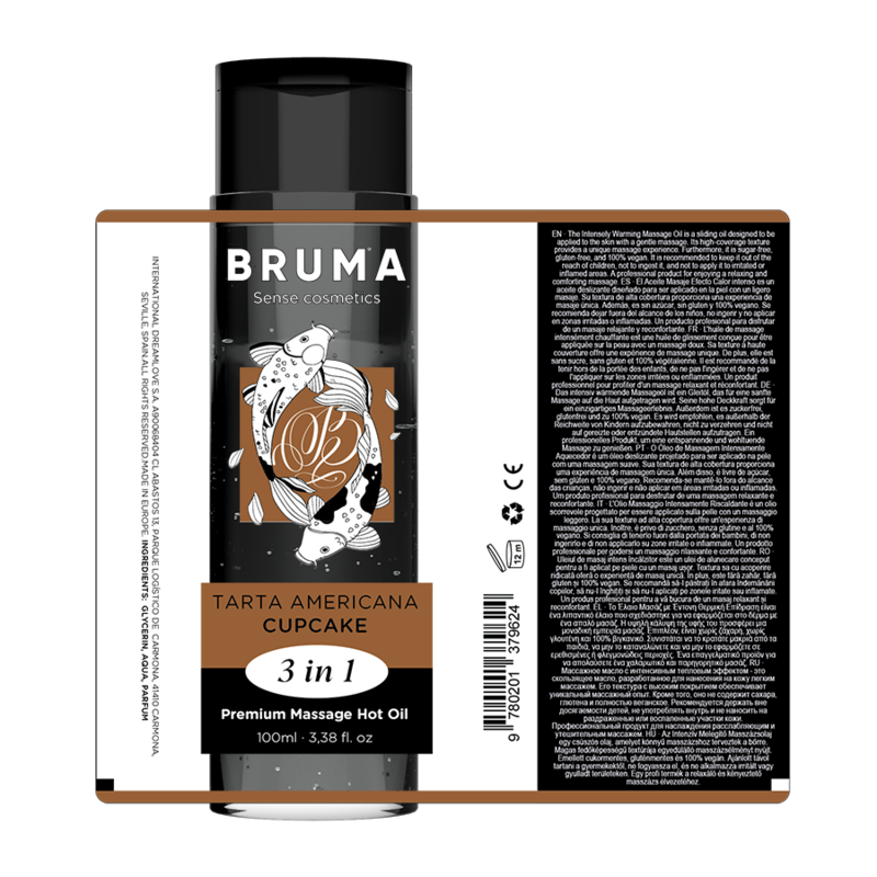 BRUMA - OLEJEK DO MASAŻU NA GORĄCO W FORMIE BABECZKI 3 W 1 - 100 ML