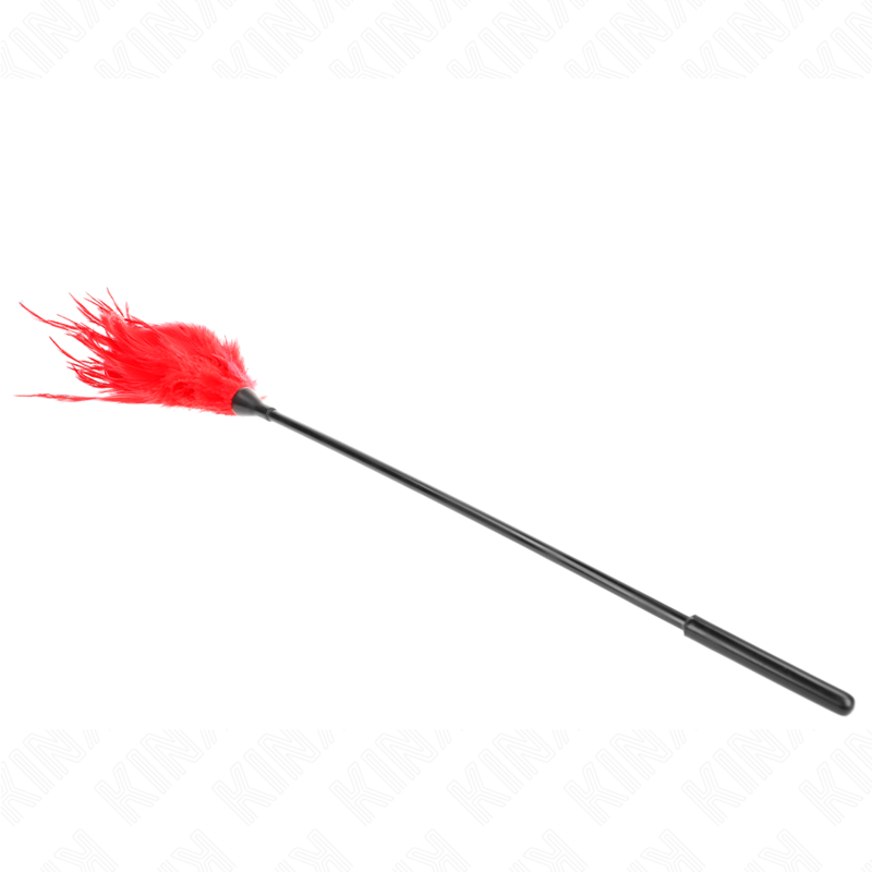 KINK - WIELOKROTNE CZERWONE PIÓRKA DO ŁASKOTANIA 45 CM