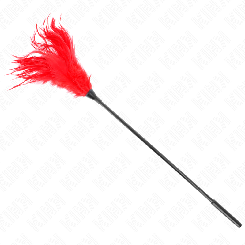 KINK - WIELOKROTNE CZERWONE PIÓRKA DO ŁASKOTANIA 45 CM
