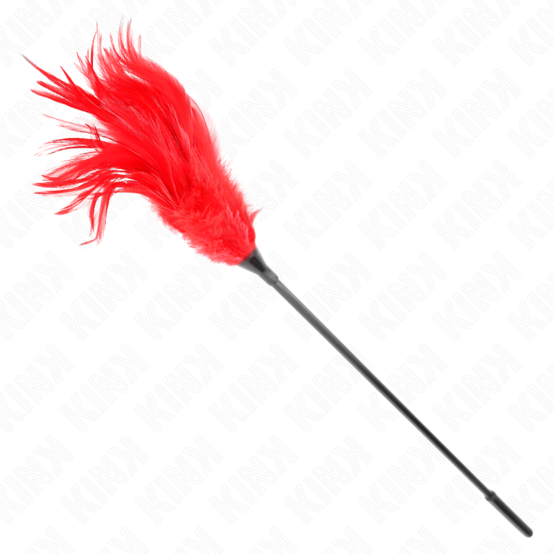KINK - WIELOKROTNE CZERWONE PIÓRKA DO ŁASKOTANIA 45 CM